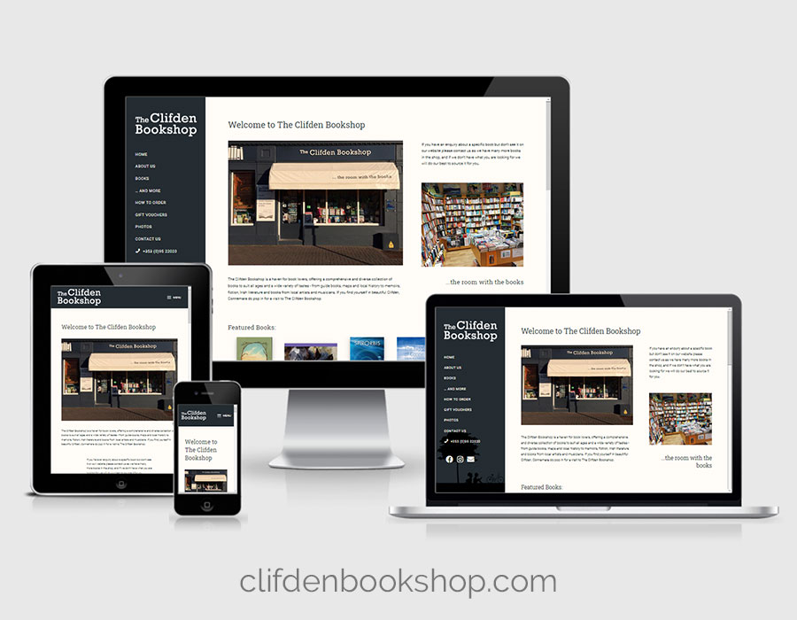 Website Design - The Clifden Bookshop